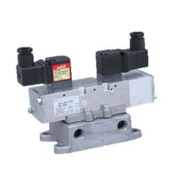 スプール式電磁弁（5ポート）（サブベース接続形）